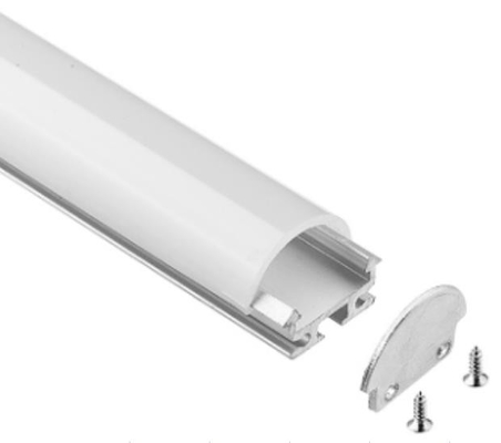 V0 Led Aluminium Extrusion Aviation 6063 อลูมิเนียมอัลลอยด์ 18.58 X 15 Mm