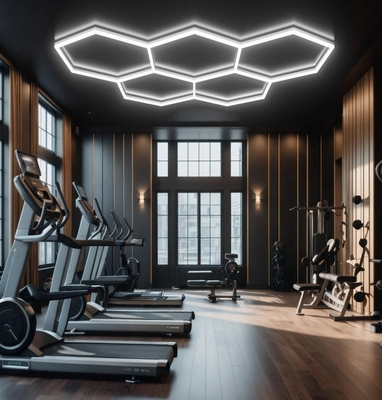 LED Hexagon Light Super Brightness Diy สําหรับโรงรถ, ห้องออกกําลังกาย