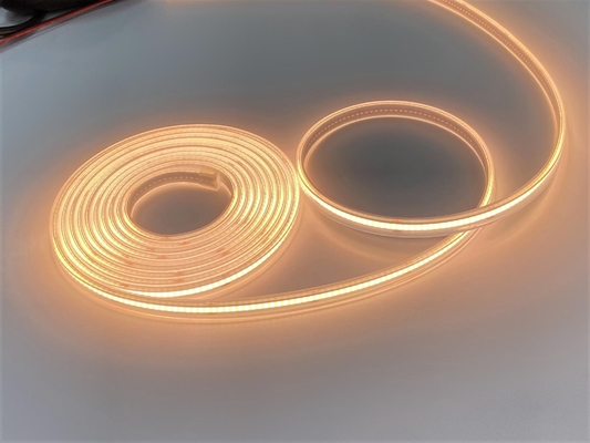 กันน้ำยืดหยุ่น Cob Led เปลื้องผ้า IP68 ซิลิกอนแข็ง Extrusion 24V DC