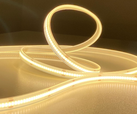 กันน้ำยืดหยุ่น Cob Led เปลื้องผ้า IP68 ซิลิกอนแข็ง Extrusion 24V DC