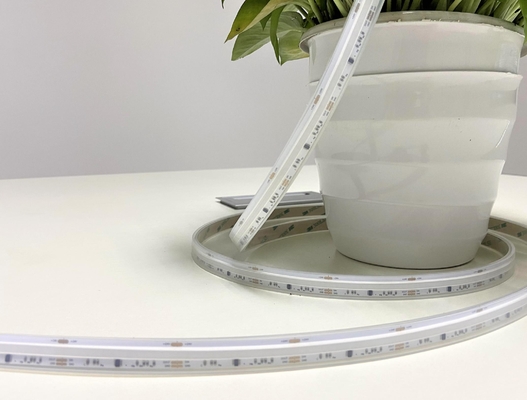 IP65 แถบไฟ LED แบบยืดหยุ่น COB Pixel Rgb แบบซิลิคอนแขน 27w / m
