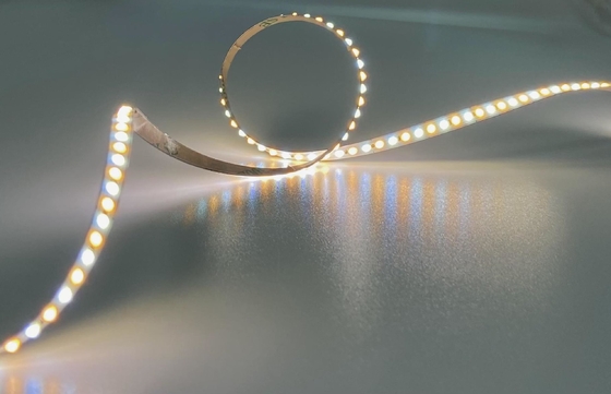 Doul White แถบ LED แบบยืดหยุ่น COB DOT CTA Solder-Free Series