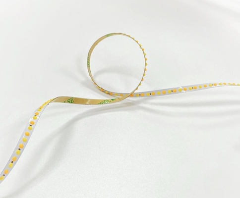 Doul White แถบ LED แบบยืดหยุ่น COB DOT CTA Solder-Free Series