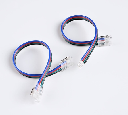 อุปกรณ์เสริมไฟ LED เปลื้องผ้า RGB LED เปลื้องผ้า Connector 4 Pin
