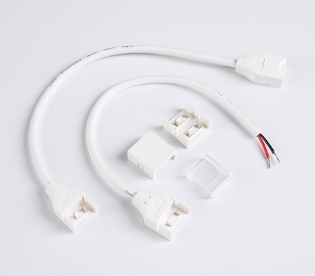 IP65 ขั้วต่อ LED เปลื้องผ้า 2 ขาสำหรับแถบ COB สีเดียว