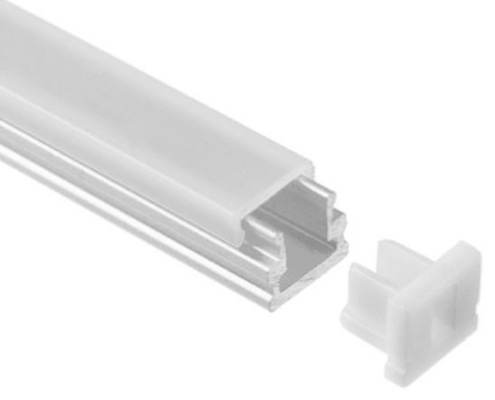 Flush Mount Aluminium Led Extrusion Channel 8x7.8mm พร้อม Double-Anodized