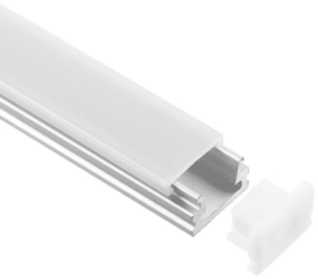 Flush Mount LED แสงสว่าง Aluminium Profile Double-Anodized 12x7.8mm