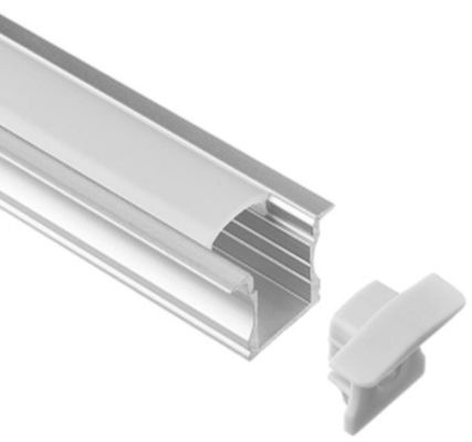 โปรไฟล์อลูมิเนียมไฟ LED แบบฝังแบบฝัง 25 X 14.5 มม. RoHS