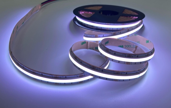 RGB Cob ไฟ LED เทป 15w DC 12v เทป แสงสว่าง 1008 Chips