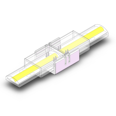 IP65 ขั้วต่อ LED เปลื้องผ้า 2 ขาสำหรับแถบ COB สีเดียว