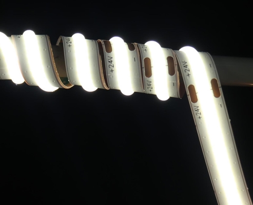 Hign CRI 10w เทปยืดหยุ่น Cob Led IP20 504 ชิป 35.7 มม. ความยาว