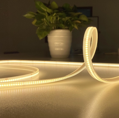 24V ซิลิคอนแข็ง Extrusion ยืดหยุ่น LED COB เปลื้องผ้า 62.5mm Ip68 เปลื้องผ้า แสงสว่าง