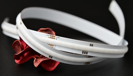 DC24V ไฟ LED RGB แบบยืดหยุ่นได้ COB เปลื้องผ้า 9w 630 ชิปคละสี