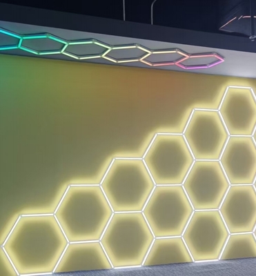 LED Hexagon Light Super Brightness Diy สําหรับโรงรถ, ห้องออกกําลังกาย